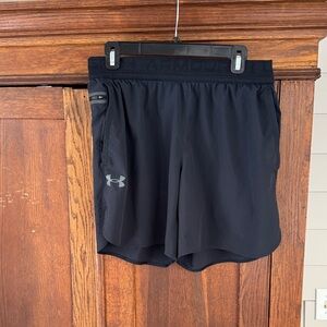 Under Armour Navy Performance Shorts size Large